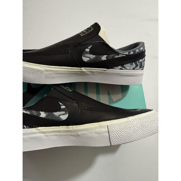 Nike SB Zoom Stefan Janoski Slip Shoes Mens Size 9 Black Camo RM QS CI8336-001 - Picture 8 of 15
